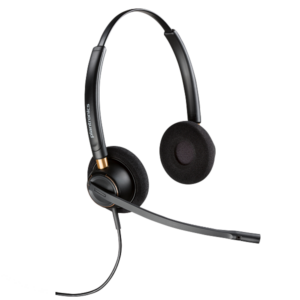 Buy HP Poly EncorePro 520 on-ear wired headset with noise-cancelling microphone and professional audio quality. Comfortable business headset available in Kenya.