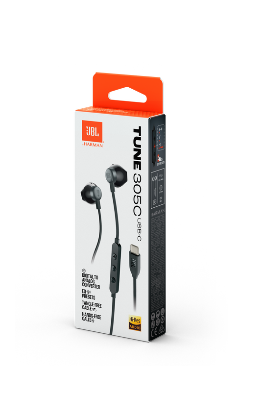JBL Tune 305C USB-C Wired In-Ear Headphones - Image 2